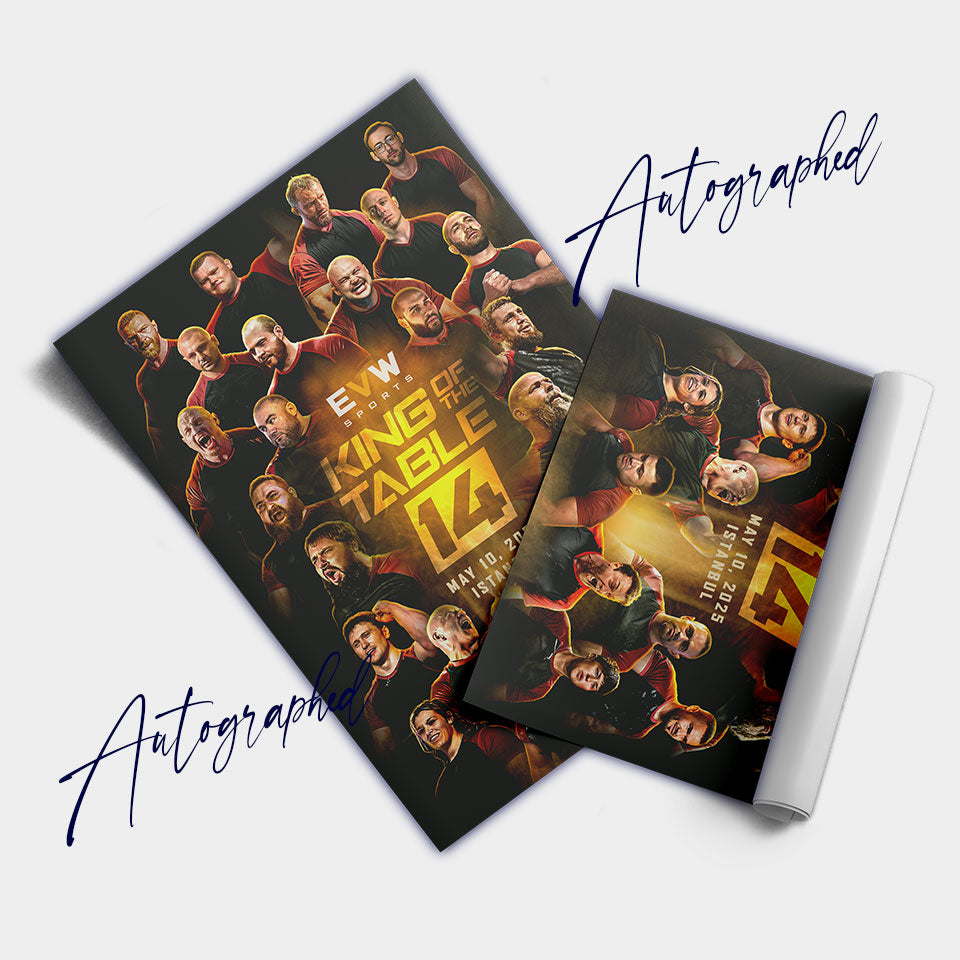 King of the Table 14 Autographed Poster