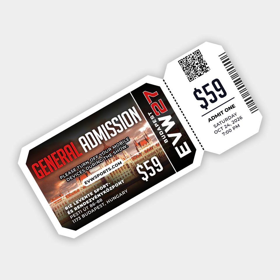 EVW27 Tickets, Budapest