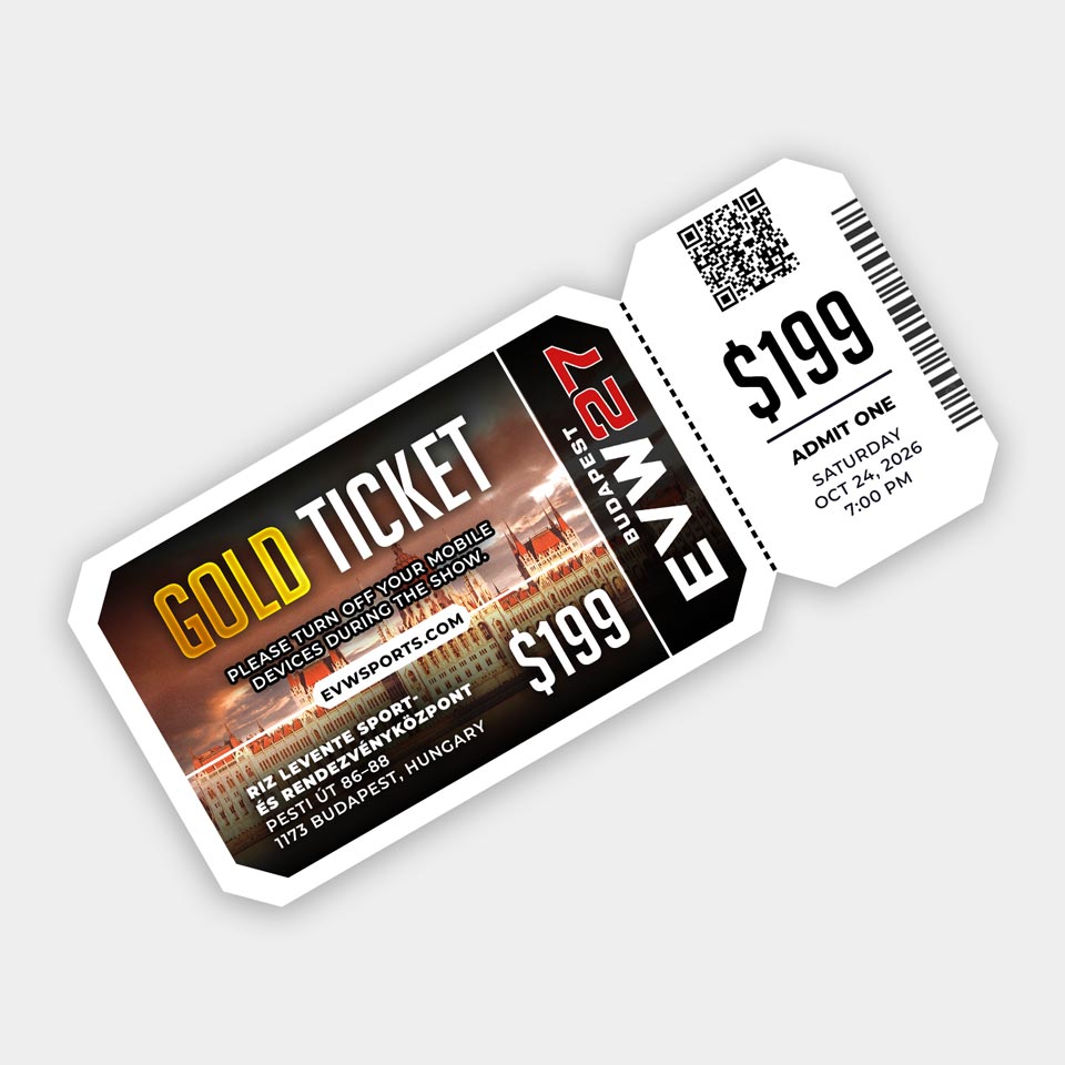 EVW27 Tickets, Budapest
