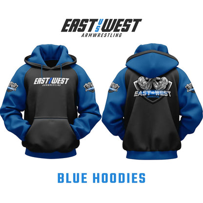 East vs West Blue Hoodie