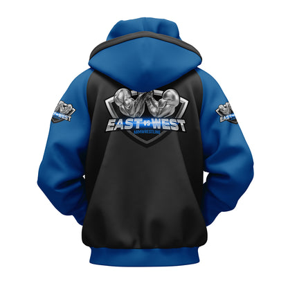 East vs West Blue Hoodie