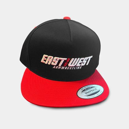 East vs West Armwrestling Snapback Cap
