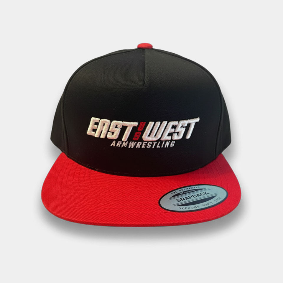 East vs West Armwrestling Snapback Cap