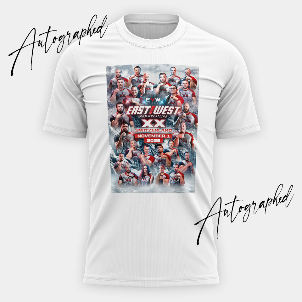East vs West XX Autographed T-Shirt – EVW Sports Official Store