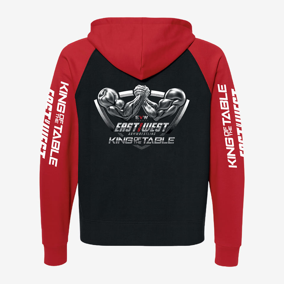 Blue/ Red Zip-Up Hoodie