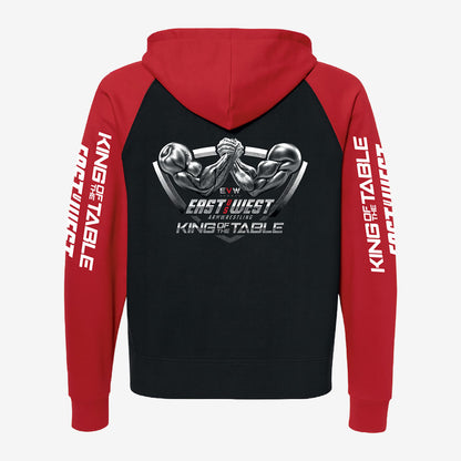 Blue/ Red Zip-Up Hoodie